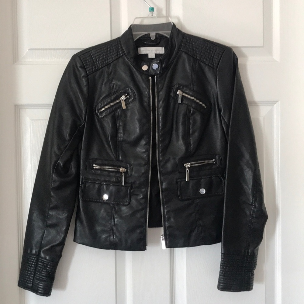 Faux leather jacket